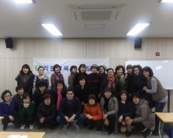 요양보호사 월례회의 후 기념 사진